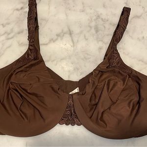 LILYETTE Minimizer Bra Size 42D Brown like new condition.